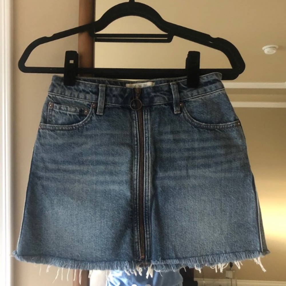 FREE PEOPLE DENIM SKIRT